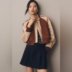 Anthropologie Pilcro Sport Mix Bomber Jacket